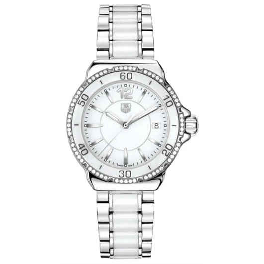 TAG Heuer Formula 1 Quartz 37 Stainless Steel / Diamond / White / Bracelet WAH1213.BA0861 – Steel, 37 mm