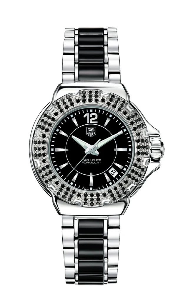TAG Heuer Formula 1 Quartz 37 Stainless Steel / Ruby / Black / Bracelet WAH1216.BA0859 – Steel, 37 mm