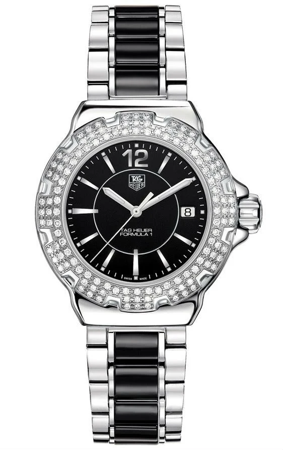TAG Heuer Formula 1 Quartz 37 Stainless Steel / Diamond / Black / Bracelet WAH1217BA0859 – Steel, 37 mm