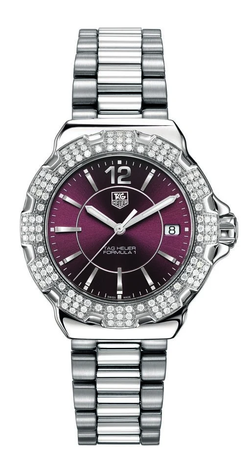 TAG Heuer Formula 1 Quartz 37 Stainless Steel / Diamond / Purple WAH121B.BA0852 – Steel, 37 mm