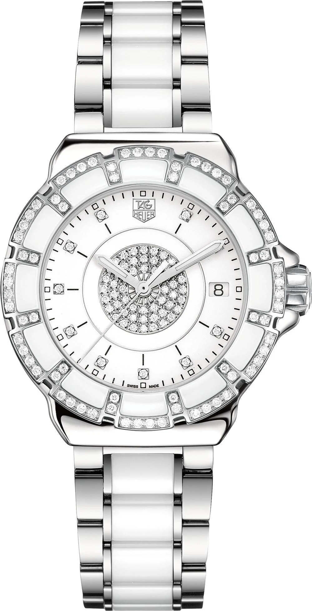 TAG Heuer Formula 1 Quartz 37 Stainless Steel / Diamond / White - Diamond / Bracelet WAH121D.BA0861 – Steel, 37 mm