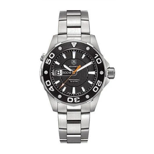 TAG Heuer Aquaracer 500M Quartz 43 Stainless Steel / Black / Bracelet WAJ1110.BA0870 – Steel, 43 mm