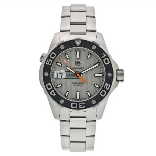 TAG Heuer Aquaracer 500M Quartz 43 Stainless Steel / Grey / Bracelet WAJ1111.BA0870 – Steel, 43 mm