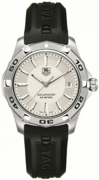 TAG Heuer Aquaracer 300M Quartz 39 Stainless Steel / Silver / Rubber WAP1111.FT6029 – Steel, 39 mm