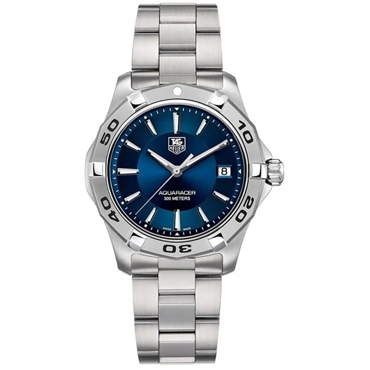 TAG Heuer Aquaracer 300M Quartz 39 Stainless Steel / Blue / Bracelet WAP1112.BA0831 – Steel, 39 mm