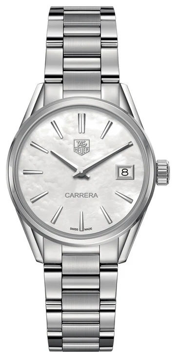 TAG Heuer Carrera Lady Quartz 32 Stainless Steel / MOP / Bracelet WAR1311.BA0778 – Steel, 32 mm
