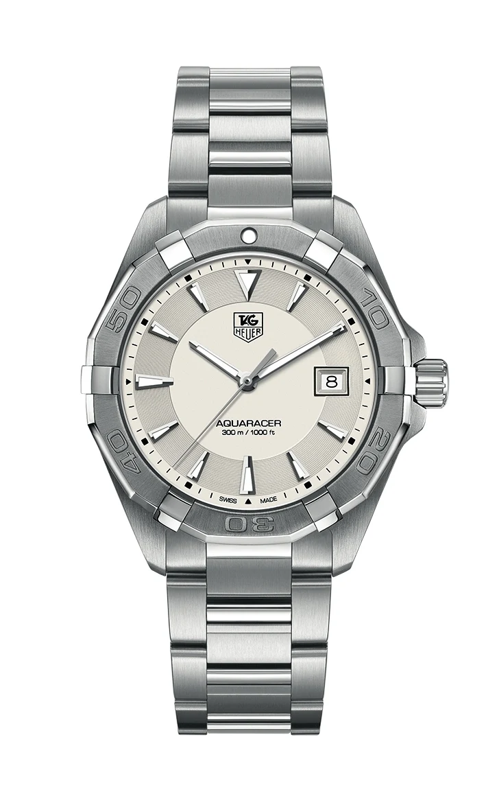 TAG Heuer Aquaracer 300M Quartz 40.5 Stainless Steel / Silver / Bracelet WAY1111.BA0910 – Steel, 40 mm
