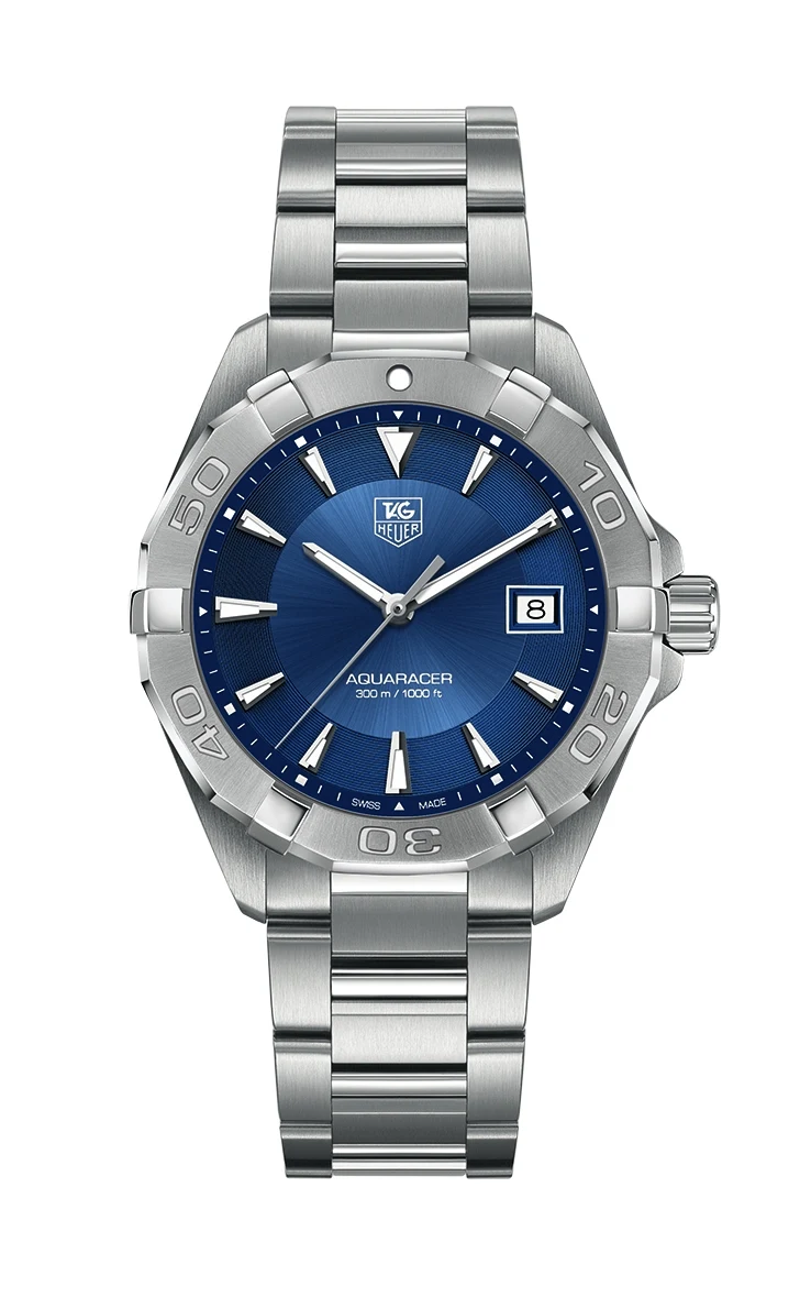 TAG Heuer Aquaracer 300M Quartz 40.5 Stainless Steel / Blue / Bracelet WAY1112.BA0910 – Steel, 40 mm