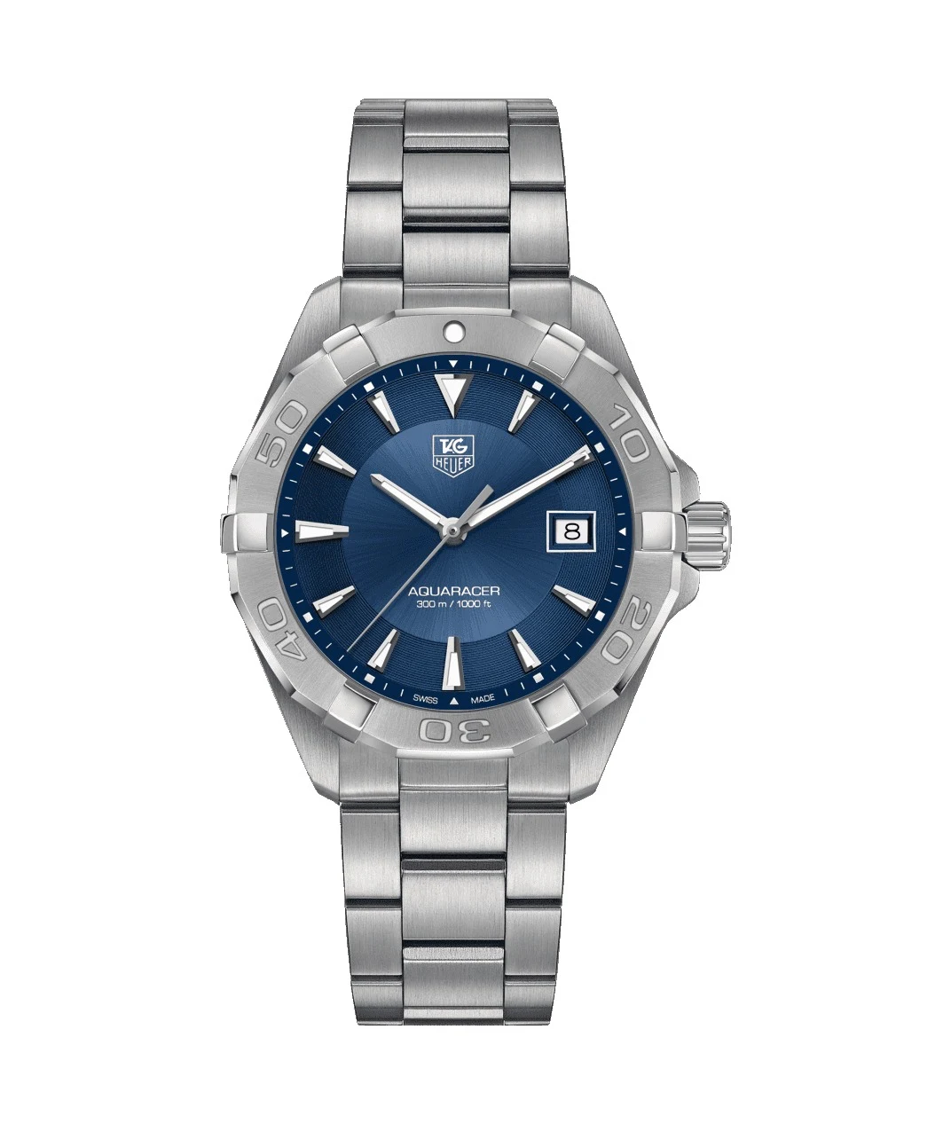 TAG Heuer Aquaracer 300M Quartz 40.5 Stainless Steel / Blue / Bracelet WAY1112.BA0928 – Steel, 40 mm