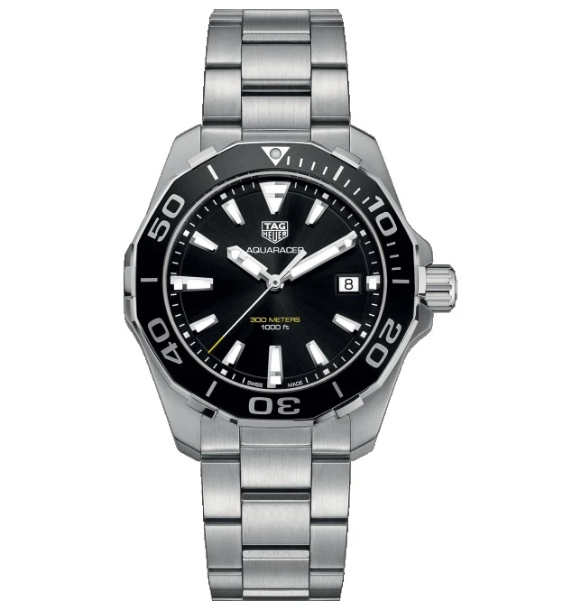 TAG Heuer Aquaracer 300M Quartz 40.5 Stainless Steel / Black / Steel WAY111A.BA0928 – Steel, 40 mm