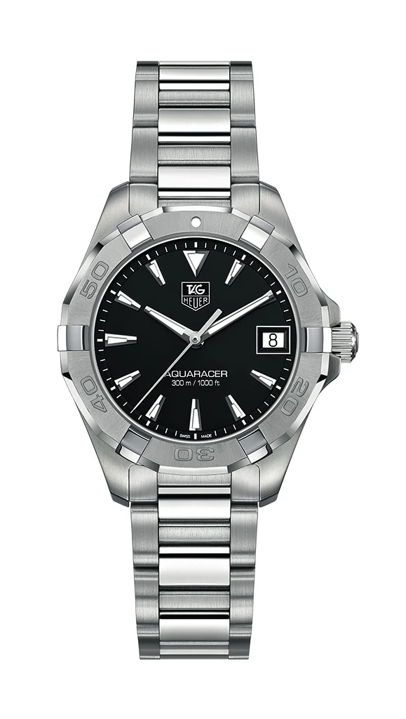 TAG Heuer Aquaracer 300M Quartz 32 Stainless Steel / Black / Bracelet WAY1310.BA0915 – Steel, 32 mm