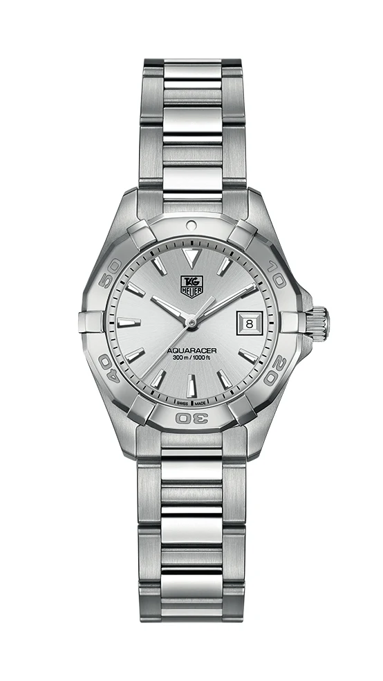 TAG Heuer Aquaracer 300M Quartz 27 Stainless Steel / Silver / Bracelet WAY1411.BA0920 – Steel, 27 mm
