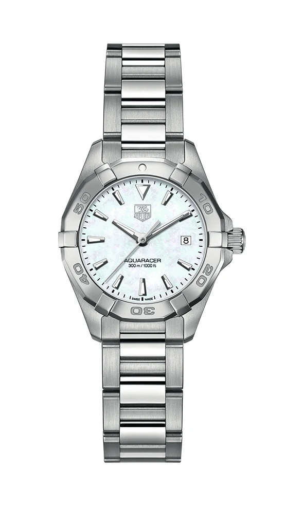 TAG Heuer Aquaracer 300M Quartz 27 Stainless Steel / MOP / Bracelet WAY1412.BA0920 – Steel, 27 mm