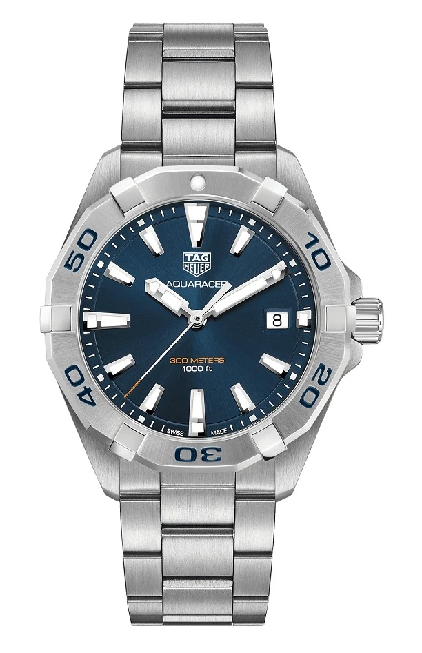 TAG Heuer Aquaracer Quartz 300M 41 Stainless Steel / Blue / Bracelet WBD1112.BA0928 – Steel, 41 mm