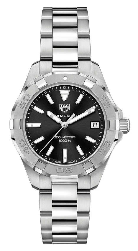 TAG Heuer Aquaracer 300M Quartz 32 Stainless Steel / Black / Bracelet WBD1310.BA0740 – Steel, 32 mm