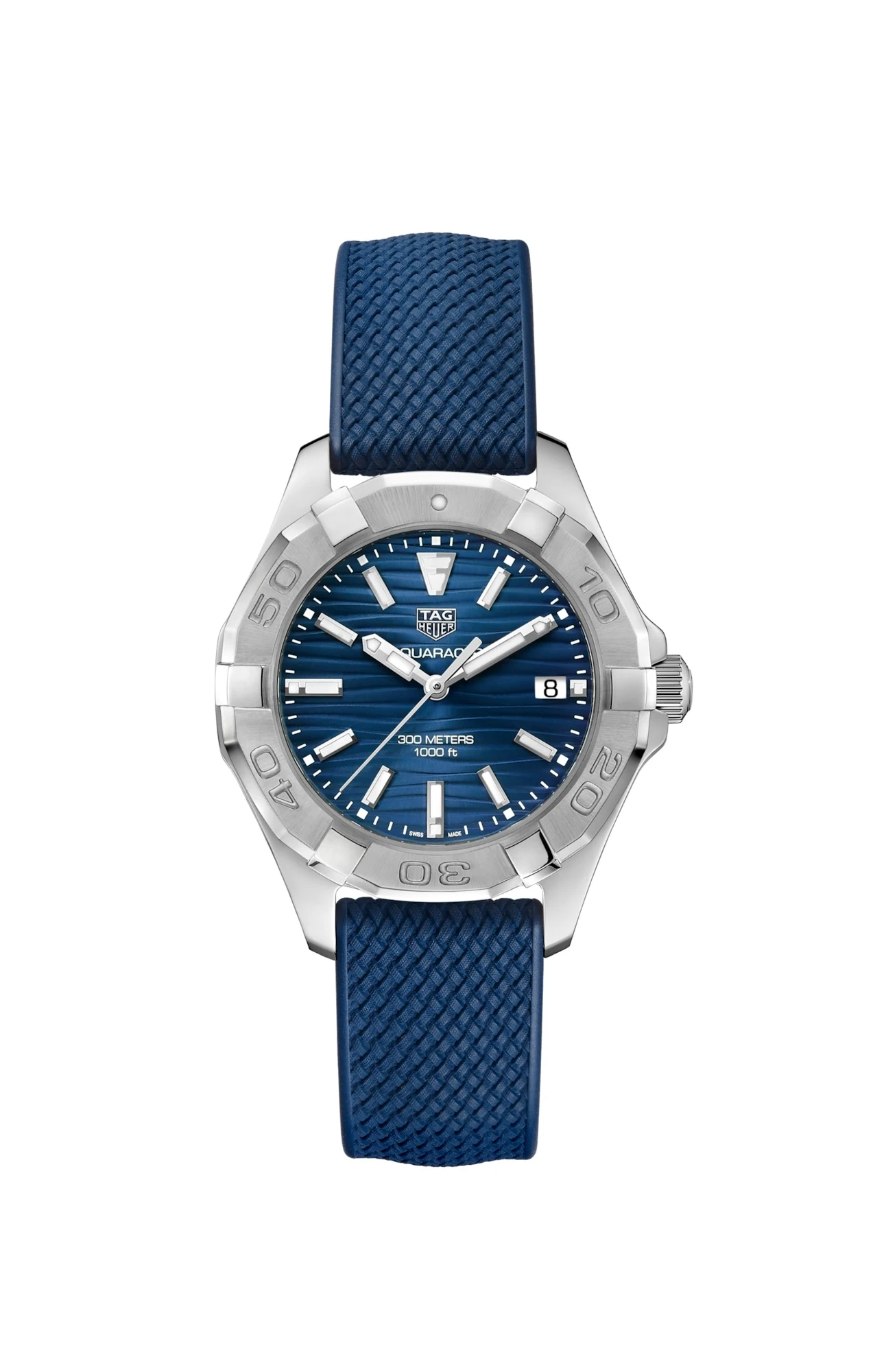 TAG Heuer Aquaracer 300M Quartz 35 Stainless Steel / Blue / Rubber WBD131D.FT6170 – Steel, 35 mm
