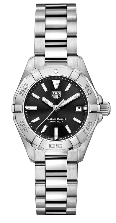 TAG Heuer Aquaracer 300M Quartz 27 Stainless Steel / Black / Bracelet WBD1410BA0741 – Steel, 27 mm