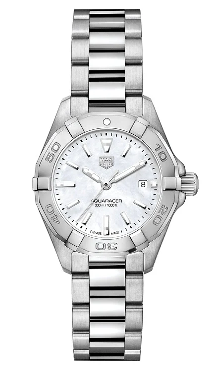 TAG Heuer Aquaracer 300M Quartz 27 Stainless Steel / MOP / Bracelet WBD1411.BA0741 – Steel, 27 mm