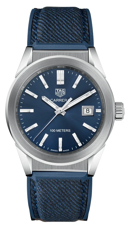 TAG Heuer Carrera Quartz 36 Stainless Steel / Blue / Canvas WBG1310.FT6115 – Steel, 36 mm