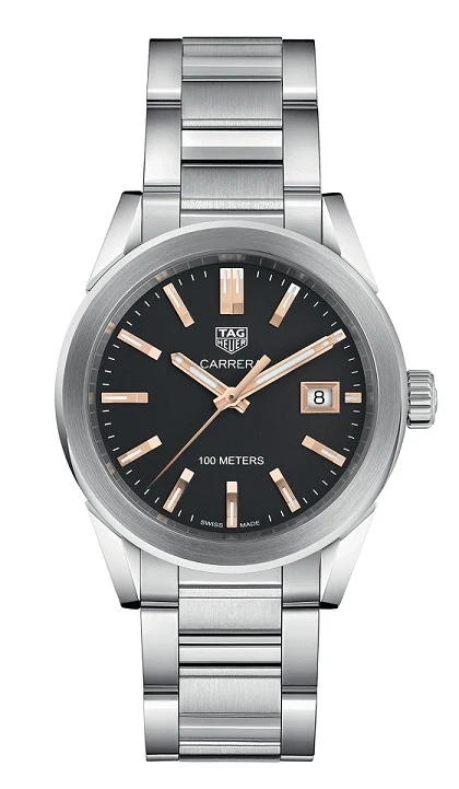 TAG Heuer Carrera Quartz 36 Stainless Steel / Black / Bracelet WBG1311.BA0758 – Steel, 36 mm