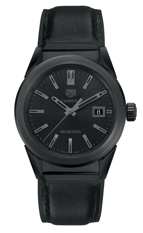 TAG Heuer Carrera Quartz 36 Stainless Steel PVD / Black / Calf WBG1313.FT6117 – Steel coated with black PVD, 36 mm