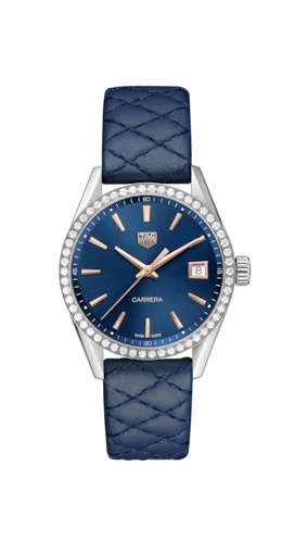 TAG Heuer Carrera Quartz 36 Stainless Steel / Diamond / Blue WBK1317.FC8259 – Steel, 36 mm